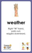 Load image into Gallery viewer, Flashcards-What is the Weather Like Today?-Flashcards-Emma &amp; Egor-Emma &amp; Egor
