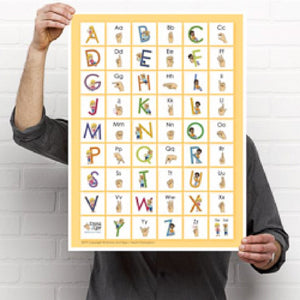 Poster-Learn to Sign ABC's-Print at Home-Poster - Print at Home-Emma & Egor-Emma & Egor