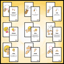 Load image into Gallery viewer, Flashcards-Questions and Supporting Words-Print at Home-Flashcards - Print at Home-Emma &amp; Egor-Emma &amp; Egor
