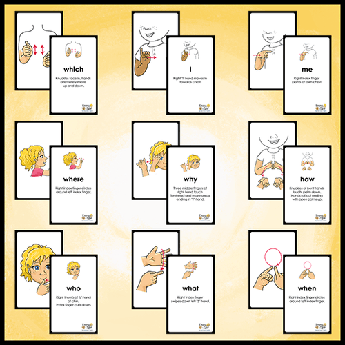 Flashcards-Questions and Supporting Words-Print at Home-Flashcards - Print at Home-Emma & Egor-Emma & Egor