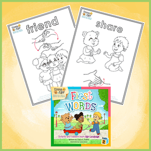 Coloring Pages-Friend and Share-Print at Home-Coloring Book-Emma & Egor-Emma & Egor