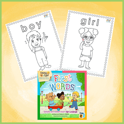 Coloring Pages BOY-GIRL-Print at Home-Coloring Book-Emma & Egor-Emma & Egor