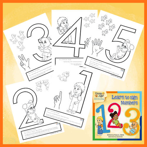 Coloring Pages-Numbers 123-Print at Home-Coloring Book-Emma & Egor-Emma & Egor