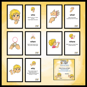 Flashcards-Questions SAMPLE-Print at Home-Flashcards - Print at Home-Emma & Egor-Emma & Egor