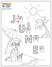 Load image into Gallery viewer, June-Print at Home-Coloring Pages-Coloring Book-Emma &amp; Egor-Emma &amp; Egor

