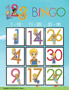Bingo-Numbers 123-Print at Home-BINGO - Print at Home-Emma & Egor-Emma & Egor