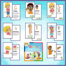 Load image into Gallery viewer, Book and Flashcards-What is the Weather like Today?-Book-Flashcards-Emma &amp; Egor-Emma &amp; Egor
