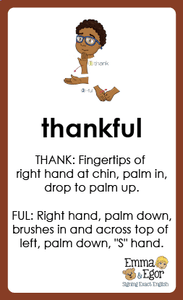 Flashcards-THANKSGIVING-Print at Home-Flashcards - Print at Home-Emma & Egor-Emma & Egor