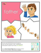 Load image into Gallery viewer, Puzzles-First Words Family-Print at Home-Puzzles-Print at Home-Emma &amp; Egor-Emma &amp; Egor
