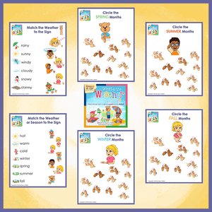 What is the Weather Like Today? Matching Worksheets- Print at Home-Worksheets-Worksheets - Print at Home-Emma & Egor-Emma & Egor