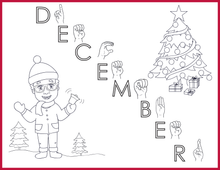 Load image into Gallery viewer, December-Print at Home-Coloring Pages-Coloring Book-Emma &amp; Egor-Emma &amp; Egor
