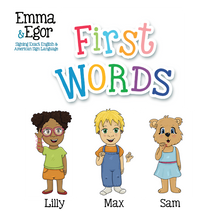 Load image into Gallery viewer, Book-First Words 2-Books-Emma &amp; Egor-Emma &amp; Egor
