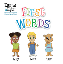 Load image into Gallery viewer, Book-First Words 1-Books-Emma &amp; Egor-Emma &amp; Egor
