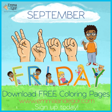 Load image into Gallery viewer, September-Print at Home-Coloring Pages-Coloring Book-Emma &amp; Egor-Emma &amp; Egor
