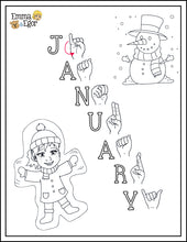 Load image into Gallery viewer, January-Print at Home-Coloring Pages-Coloring Book-Emma &amp; Egor-Emma &amp; Egor
