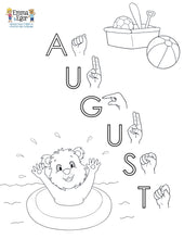 Load image into Gallery viewer, August-Print at Home-Coloring Pages-Coloring Book-Emma &amp; Egor-Emma &amp; Egor

