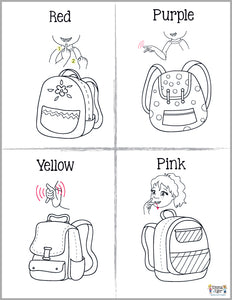 School Supplies-Print at Home-Coloring Pages-Coloring Book-Emma & Egor-Emma & Egor