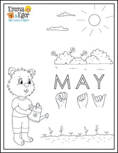 Load image into Gallery viewer, May-Print at Home-Coloring Pages-Coloring Book-Emma &amp; Egor-Emma &amp; Egor
