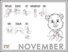 Load image into Gallery viewer, November-Print at Home-Weather-Coloring Pages-Coloring Book-Emma &amp; Egor-Emma &amp; Egor
