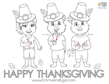 Load image into Gallery viewer, Thanksgiving-Print at Home-Coloring Pages-Coloring Book-Emma &amp; Egor-Emma &amp; Egor
