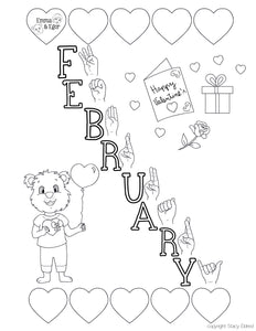 February-Print at Home-Valentine-Coloring Pages-Coloring Book-Emma & Egor-Emma & Egor