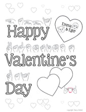 Load image into Gallery viewer, February-Print at Home-Valentine-Coloring Pages-Coloring Book-Emma &amp; Egor-Emma &amp; Egor
