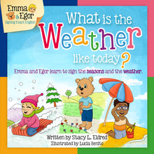 Load image into Gallery viewer, Book and Flashcards-What is the Weather like Today?-Book-Flashcards-Emma &amp; Egor-Emma &amp; Egor

